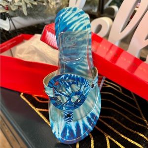 NIB Pierre Dumas size TYE DYE sandals sz 6